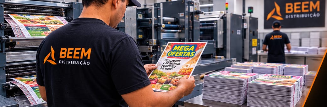Arte e impressão de panfletos